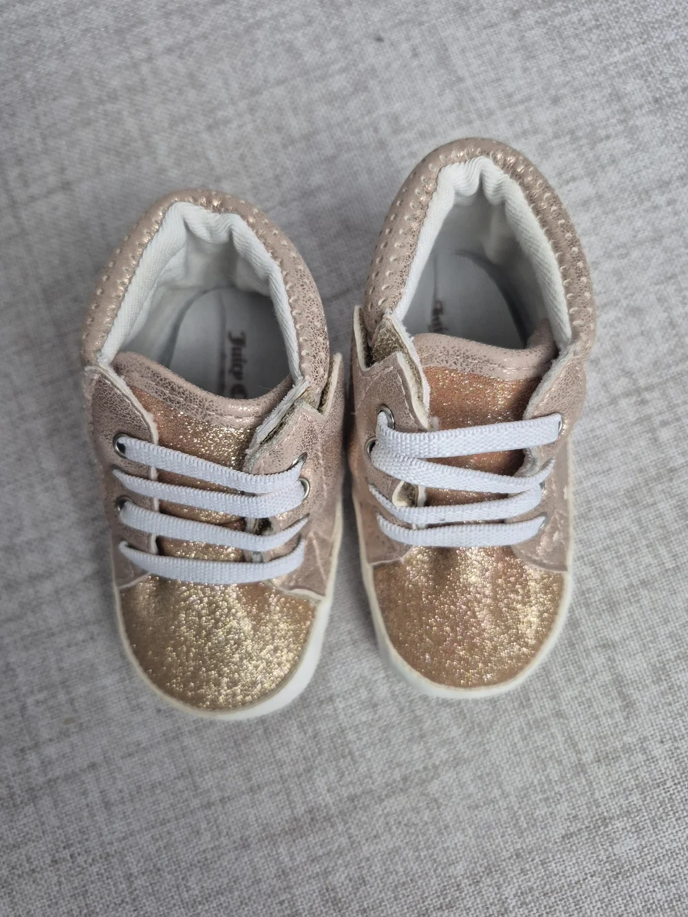 Baby Walker Metallic Rose High-Top Sneakers